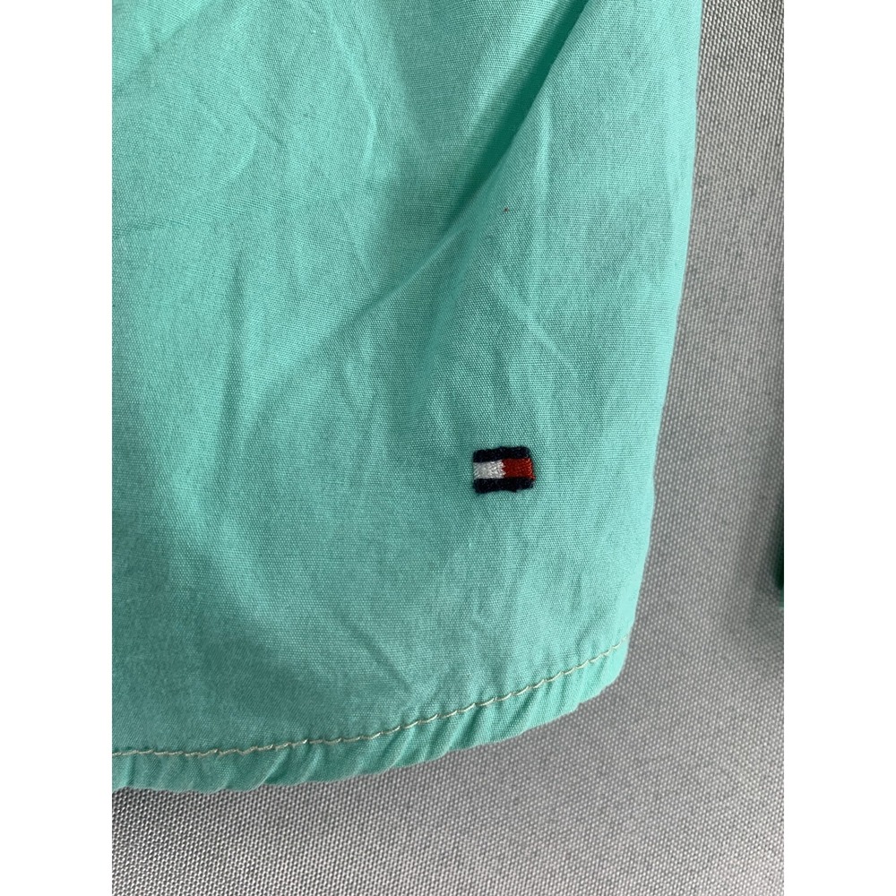 Tommy Hilfiger Shirt Womens 2XL Aqua Blue Long Sleeve Button Up Pocket Cotton - Picture 4 of 7